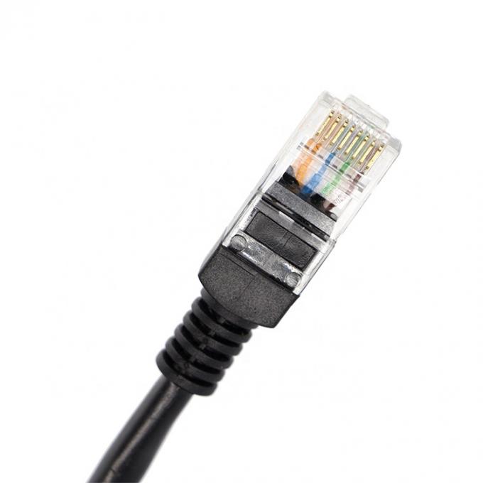 사용자 지정 6FT 나사 잠금 스터드 네트워크 이더넷 여성 소켓 RJ45 패널 마운트 확장 케이블 6