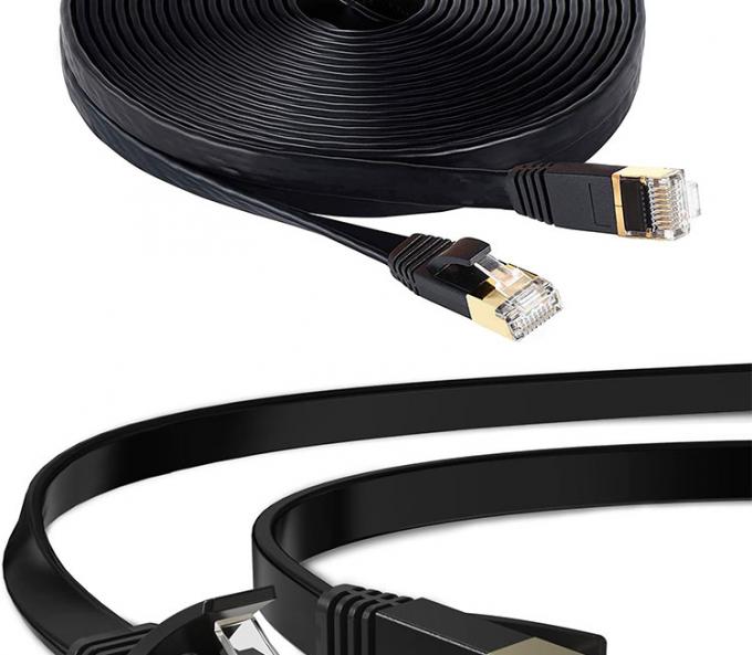1M 3M 5M 10M UTP FTP 쉴드 Cat5 Cat5e Cat6 Ca6a Cat7 RJ45 평면 이더넷 패치 케이블 1
