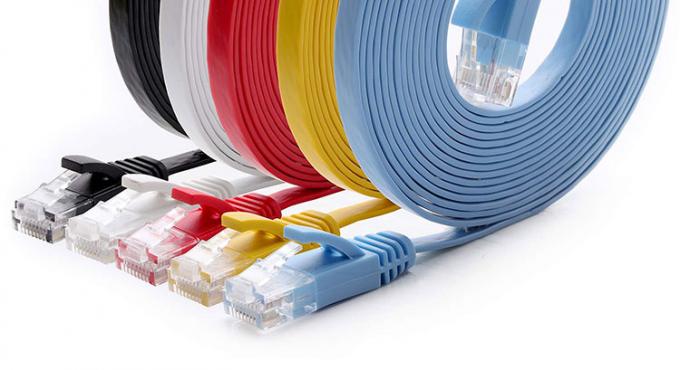 1M 3M 5M 10M UTP FTP 쉴드 Cat5 Cat5e Cat6 Ca6a Cat7 RJ45 평면 이더넷 패치 케이블 6