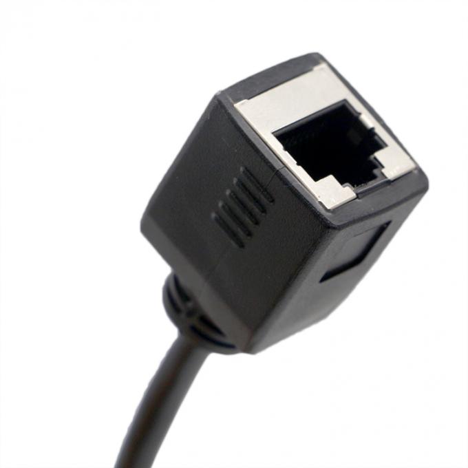 DB9 여성 RS232 시리즈로 RJ45 여성 소켓 케이블 1