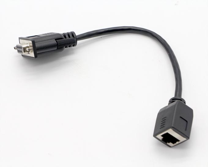 DB9 여성 RS232 시리즈로 RJ45 여성 소켓 케이블 3