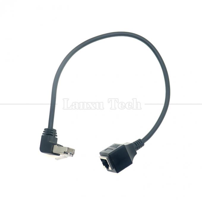 OEM STP UTP 90도 오른쪽 각 RJ45 8P8C 남성에서 RJ45 여성 소켓 Cat5e 이더넷 케이블 5