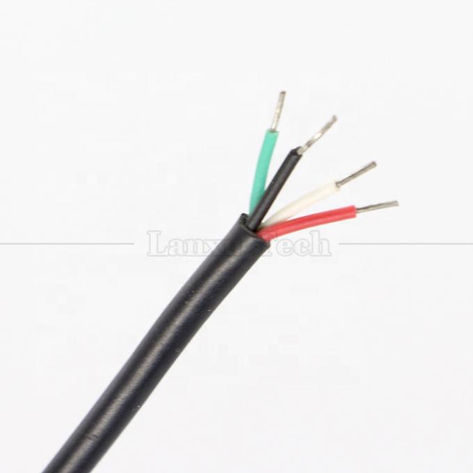 여성 RJ45 소켓으로 열 캔 용접 4 와이어 맨 끝 핑테일 케이블 2