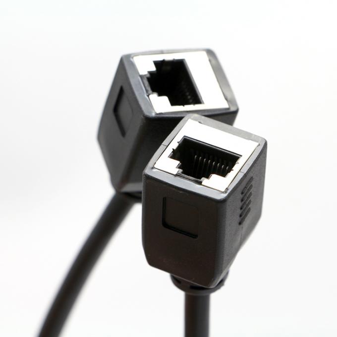 커스터마이징 1M 2M 8P8C RJ45 여성 RJ45 여성 소켓 랜 네트워크 이더넷 케이블 0