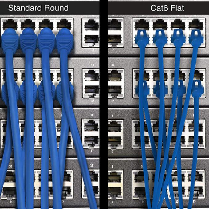 UTP STP 산업용 Cat5 Cat5e Cat6 Cat7 평면 RJ45 패치 코드 네트워크 라인 이더넷 확장 케이블 라우터 7