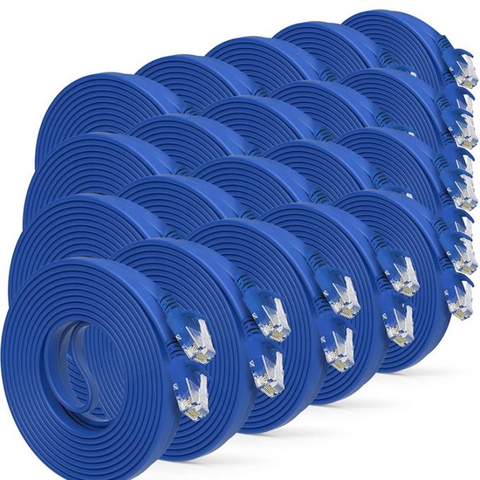 UTP STP 산업용 Cat5 Cat5e Cat6 Cat7 평면 RJ45 패치 코드 네트워크 라인 이더넷 확장 케이블 라우터 8