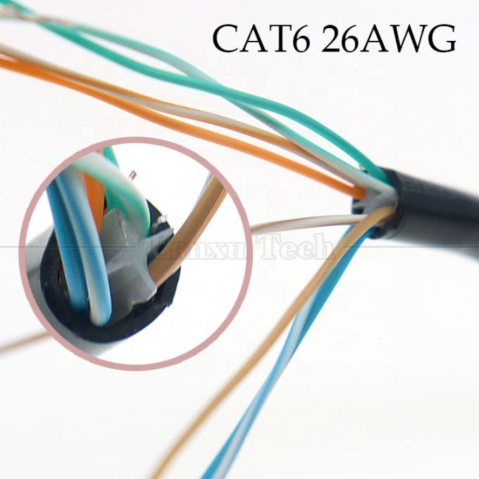 고품질 네트워크 이더넷 Cta6 26AWG RJ45 8p8c 여성 소켓 오픈 틴 바 naked 와이어 끝 케이블 2