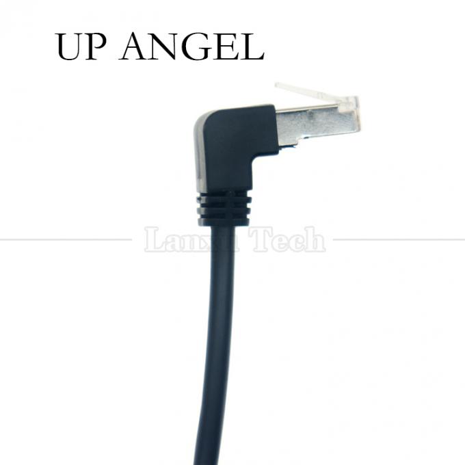 OEM STP UTP 90도 오른쪽 각 RJ45 8P8C 남성에서 RJ45 여성 소켓 Cat5e 이더넷 케이블 2