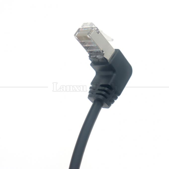 OEM STP UTP 90도 오른쪽 각 RJ45 8P8C 남성에서 RJ45 여성 소켓 Cat5e 이더넷 케이블 3
