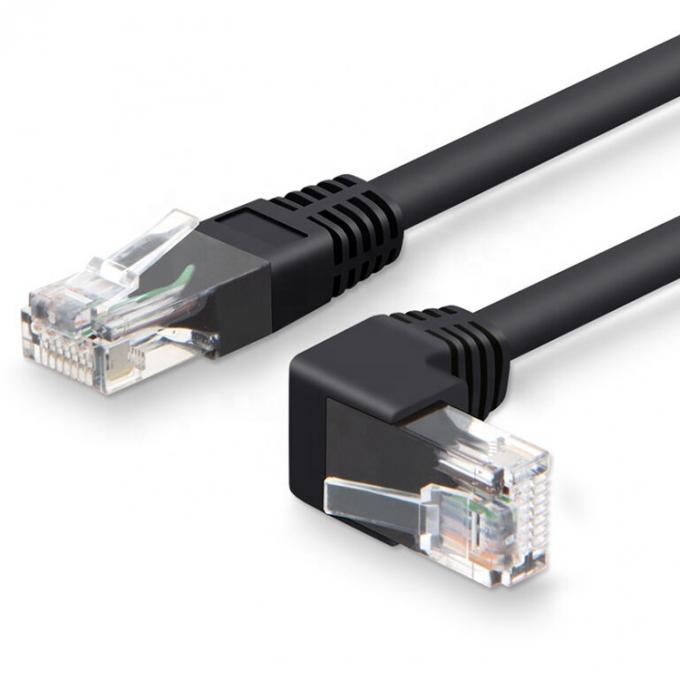 UTP STP 90도 오른쪽 왼쪽 각 Cat5 Cat5e Cat6 Cat7 RJ45 확장 이더넷 LAN 네트워크 케이블 2