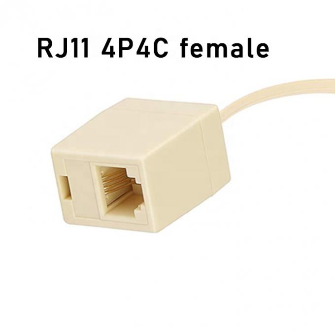 이더넷 RJ45 8P8C 남성에서 전화 RJ11 4P4C 여성 소켓 ADSL 커넥터 변환기 확장 케이블 어댑터 2