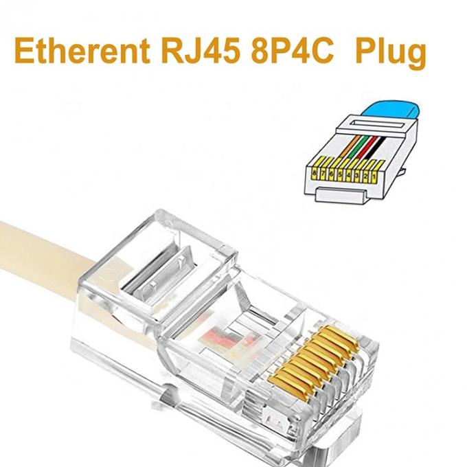 이더넷 RJ45 8P8C 남성에서 전화 RJ11 4P4C 여성 소켓 ADSL 커넥터 변환기 확장 케이블 어댑터 4