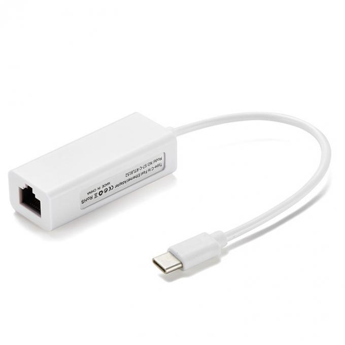 플러그 앤 플레이 100Mbps 기가비트 USB 타입 C에서 RJ45 이더넷 랜 네트워크 어댑터 노트북 컴퓨터 0
