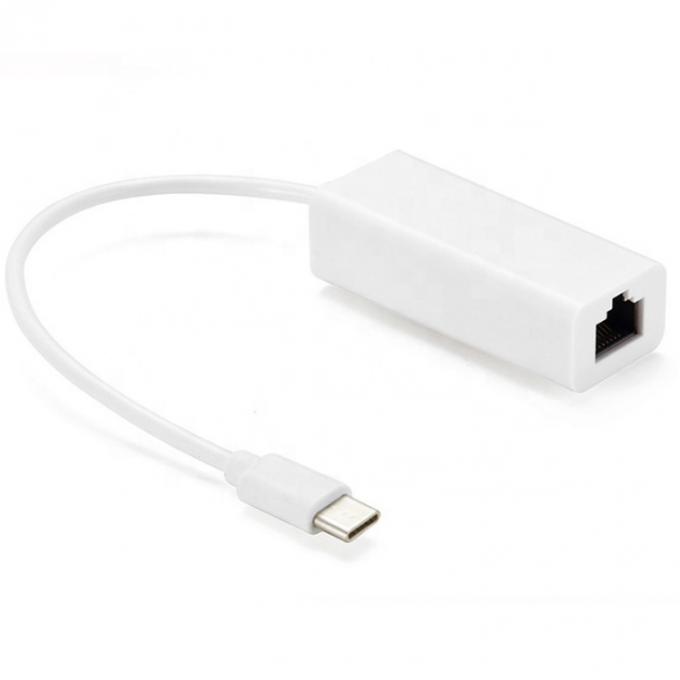 플러그 앤 플레이 100Mbps 기가비트 USB 타입 C에서 RJ45 이더넷 랜 네트워크 어댑터 노트북 컴퓨터 2