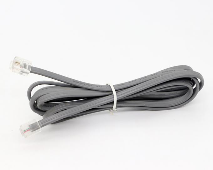 RJ11에서 RJ11 6P2C 인터컴 ADSI 전화 케이블 4