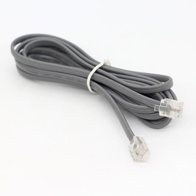 RJ11에서 RJ11 6P2C 인터컴 ADSI 전화 케이블 3