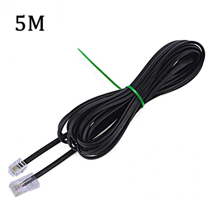 커스텀 블랙 RJ45 8P8C에서 DSL RJ11 6P4C 전화 모?? Wan 케이블 5