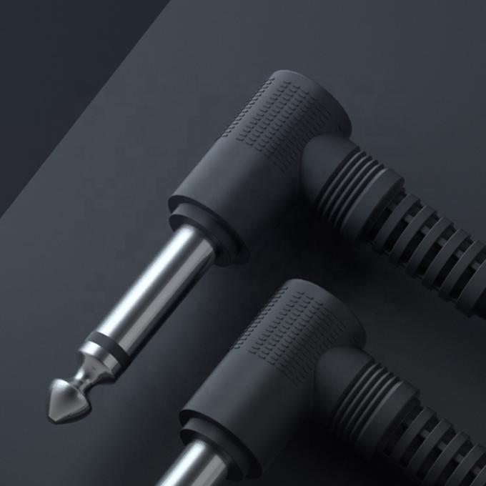 15cm 90도 각 1/4 TS 잭 전기 악기 기타 패치 케이블 3