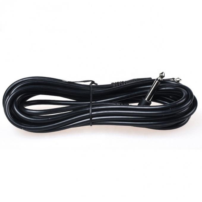 커스터마이징 10FT 90도 직선 1/4 6.35mm TS 잭 악기 패치 기타 케이블 2