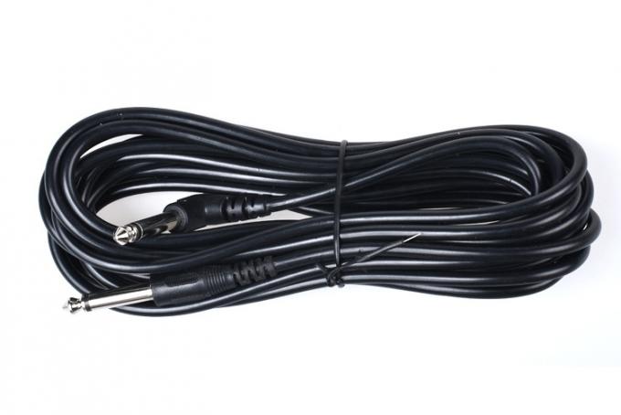 커스터마이징 10FT 90도 직선 1/4 6.35mm TS 잭 악기 패치 기타 케이블 4
