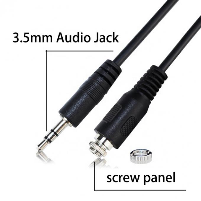 스퀴브 남성에서 여성 3.5mm 3 폴 TRS 오디오 잭 케이블 0