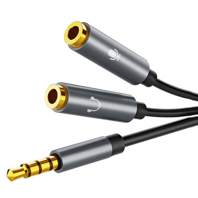 1 남자 2 여자 헤드셋 Y 스플리터 3.5mm 잭 오디오 스플리터 케이블 1
