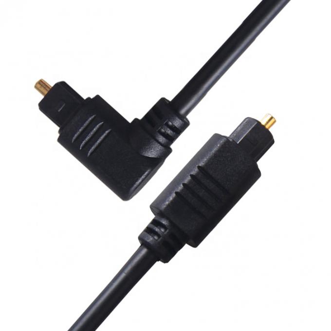 PS4 TV용 고품질 90도 각 24K 골드 SPDIF 디지털 광학 오디오 토스링크 케이블 2