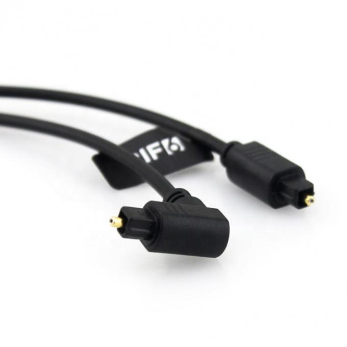 PS4 TV용 고품질 90도 각 24K 골드 SPDIF 디지털 광학 오디오 토스링크 케이블 1