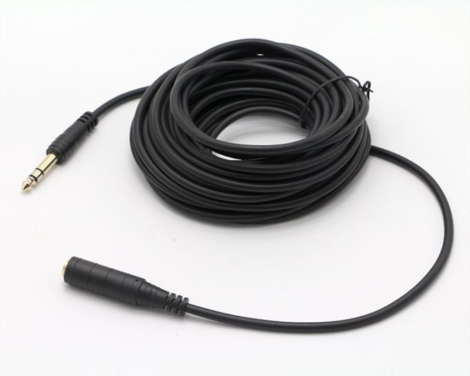 3M 금판 6.35mm 잭 1/4 인치 TRS 남성에서 1/4 인치 TS 잭 여성 오디오 잭 스테레오 케이블 2