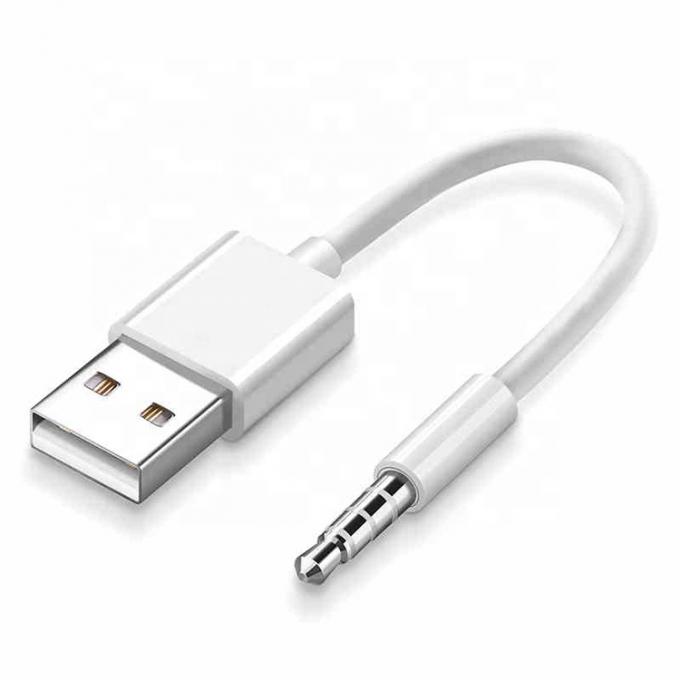 USB 2.0 여성에서 3.5mm 잭 3 폴스 AUX 변환 어댑터 자동차 오디오 스피커 0