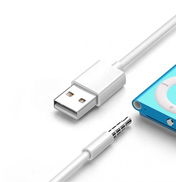 USB 2.0 여성에서 3.5mm 잭 3 폴스 AUX 변환 어댑터 자동차 오디오 스피커 1