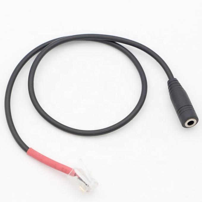 RJ9 RJ10 여자 3.5mm CTIA 플러그 오디오 잭 오피스 폰 헤드셋 어댑터 케이블 5