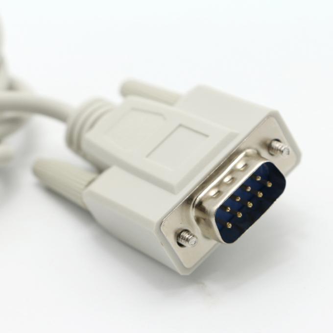 OEM 쉴드 남성에서 여성 DB9 RS232 9 핀 직선 확장 일련 데이터 케이블 2