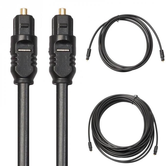 고품질 얇은 1M 2M 3M 5M 광섬유 Toslink Spdif 금 광 디지털 오디오 케이블 0