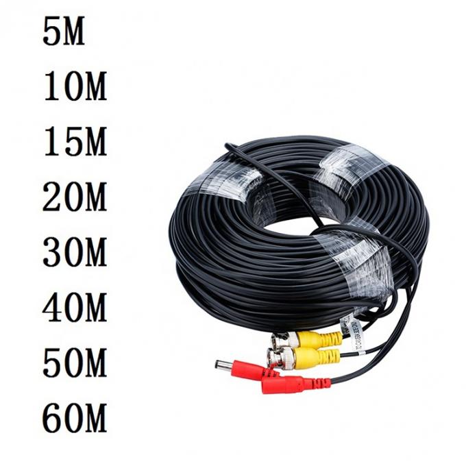 사용자 정의 5M 10M 20M 남성 여성 보안 어셈블리 RG59 비디오 BNC DC 전원 SDI CCTV 카메라 케이블 3