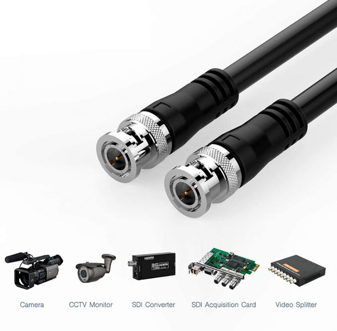 SDI HD 어셈블리 보안 CCTV 카메라 동축 비디오 전원 BNC 잭 남성 커넥터 BNC 확장 케이블 3