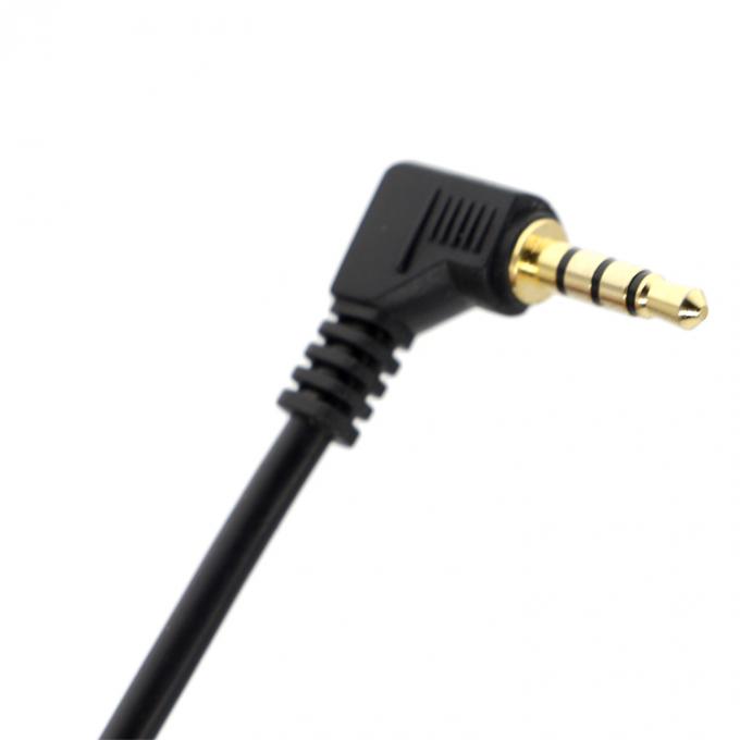 사용자 지정 3극 오른쪽 각 2.5mm TRS에서 3.5mm Mono TRRS Aux 스테레오 오디오 잭 케이블 1
