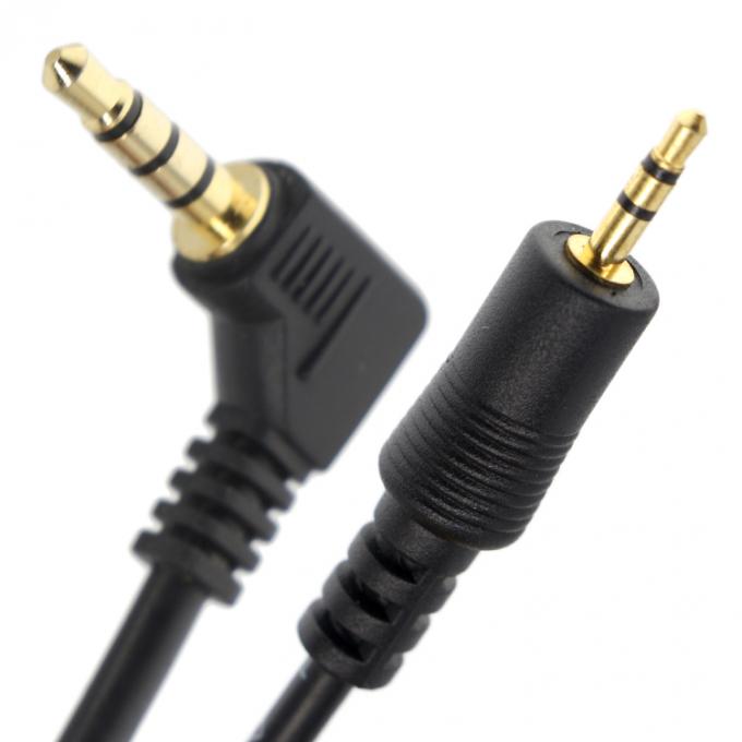 사용자 지정 3극 오른쪽 각 2.5mm TRS에서 3.5mm Mono TRRS Aux 스테레오 오디오 잭 케이블 0