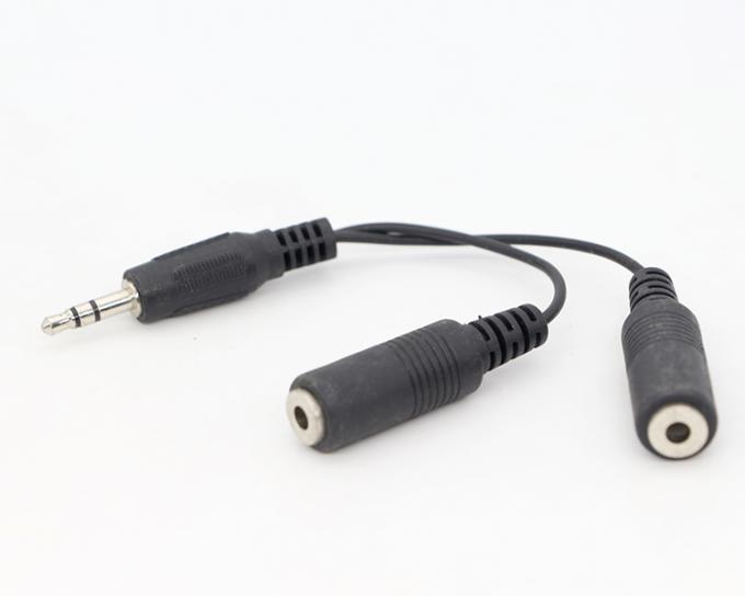 커스텀 3.5mm 잭 1 남자 2 여자 Y 스플리터 헤드폰 잭 마이크 PC 오디오 TRS 스플리터 케이블 5