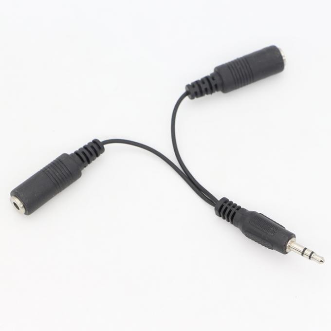 커스텀 3.5mm 잭 1 남자 2 여자 Y 스플리터 헤드폰 잭 마이크 PC 오디오 TRS 스플리터 케이블 6