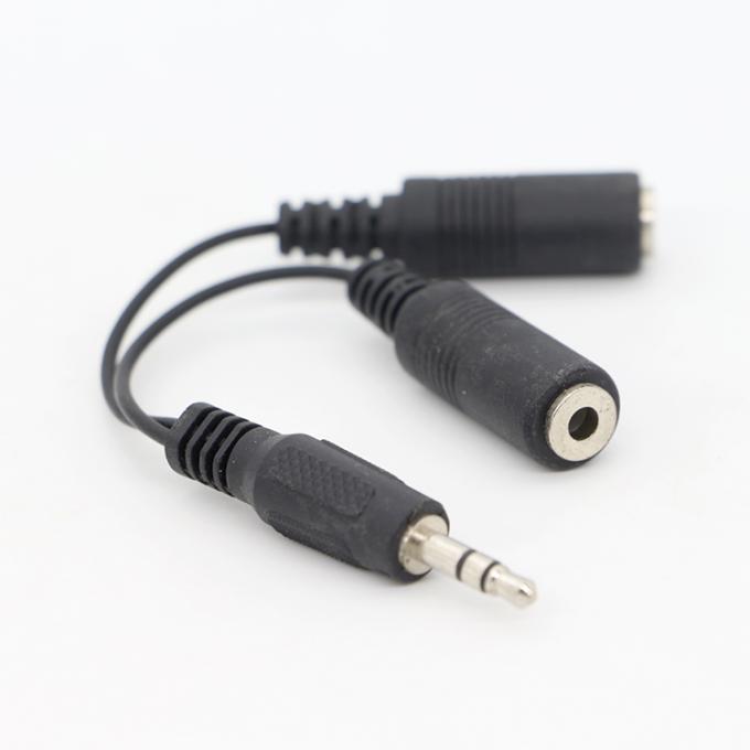 커스텀 3.5mm 잭 1 남자 2 여자 Y 스플리터 헤드폰 잭 마이크 PC 오디오 TRS 스플리터 케이블 7