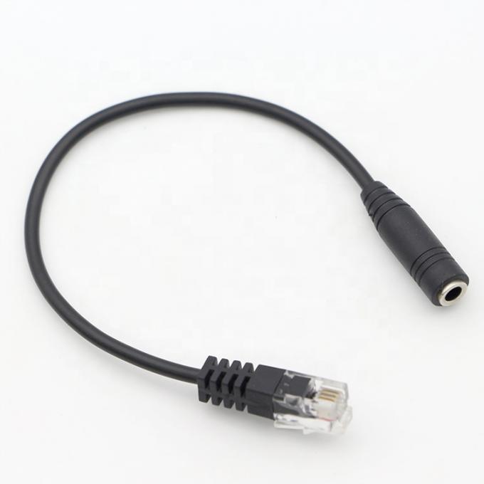 OEM RJ9 RJ10 여자 3.5mm CTIA 플러그 오디오 잭 헤드셋 어댑터 케이블 1