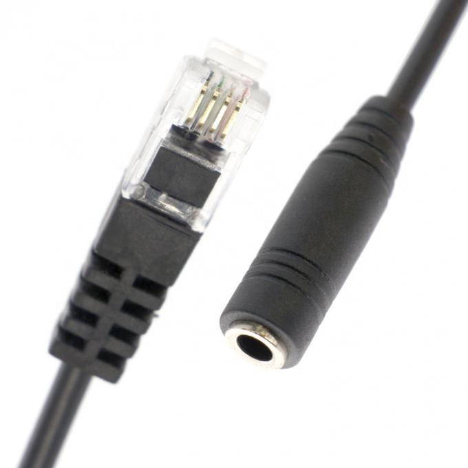 OEM RJ9 RJ10 여자 3.5mm CTIA 플러그 오디오 잭 헤드셋 어댑터 케이블 2