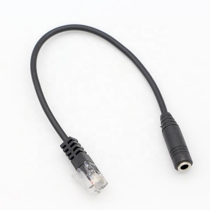 OEM RJ9 RJ10 여자 3.5mm CTIA 플러그 오디오 잭 헤드셋 어댑터 케이블 5