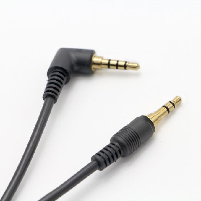 OEM 90도 오른쪽 각 3.5mm TRRS 잭 남성에서 3.5mm TRRS 잭 남성 오디오 케이블 5