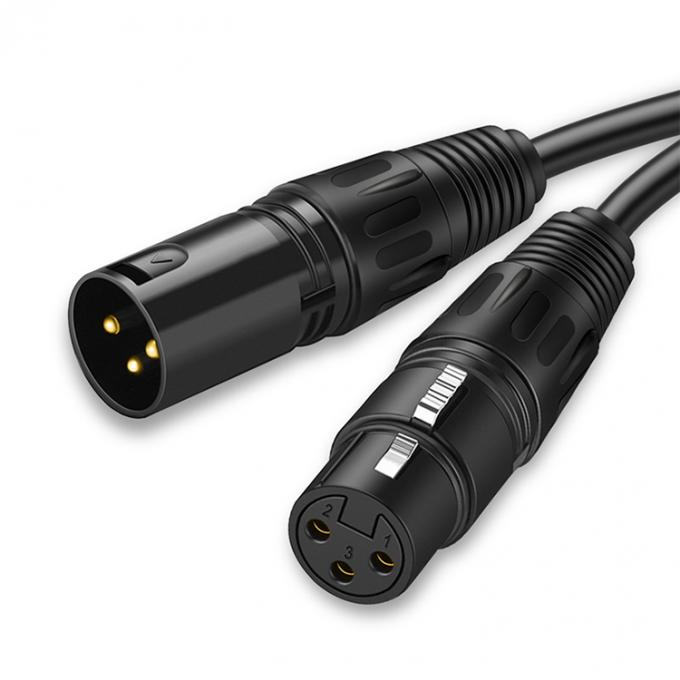 OEM 하이파이 마이크 마이크 3 PIN XLR 커넥터 오디오 잭 남성 XLR 여성 DMX 케이블 2