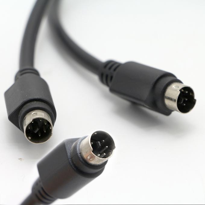맞춤형 남성에서 남성 6 PIN 미니 DIN 플러그 비디오 오디오 MIDI 확장 케이블 PS2 키보드 0
