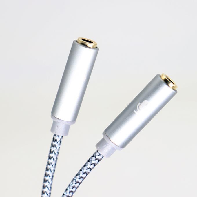 1 입력 2 출력 Y 모양 3.5mm AUX 스테레오 오디오 마이크 헤드폰 스플리터 어댑터 케이블 5