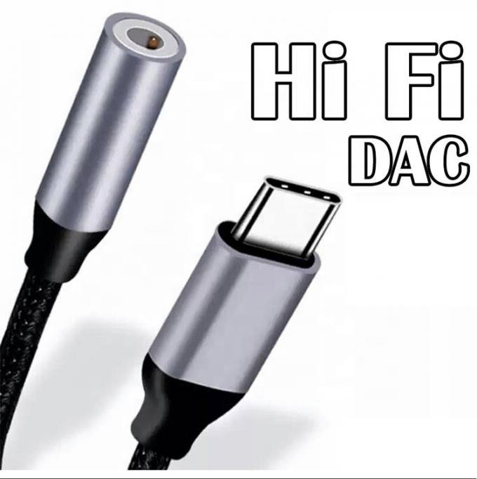 삼성 픽셀 구글 폰용 3.5mm 오디오 케이블 어댑터로 높은 호환성 DAC USB 타입 C 0