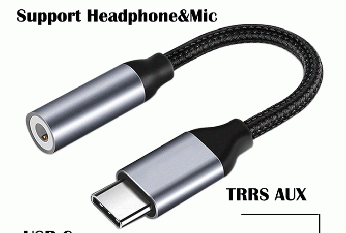 삼성 픽셀 구글 폰용 3.5mm 오디오 케이블 어댑터로 높은 호환성 DAC USB 타입 C 2